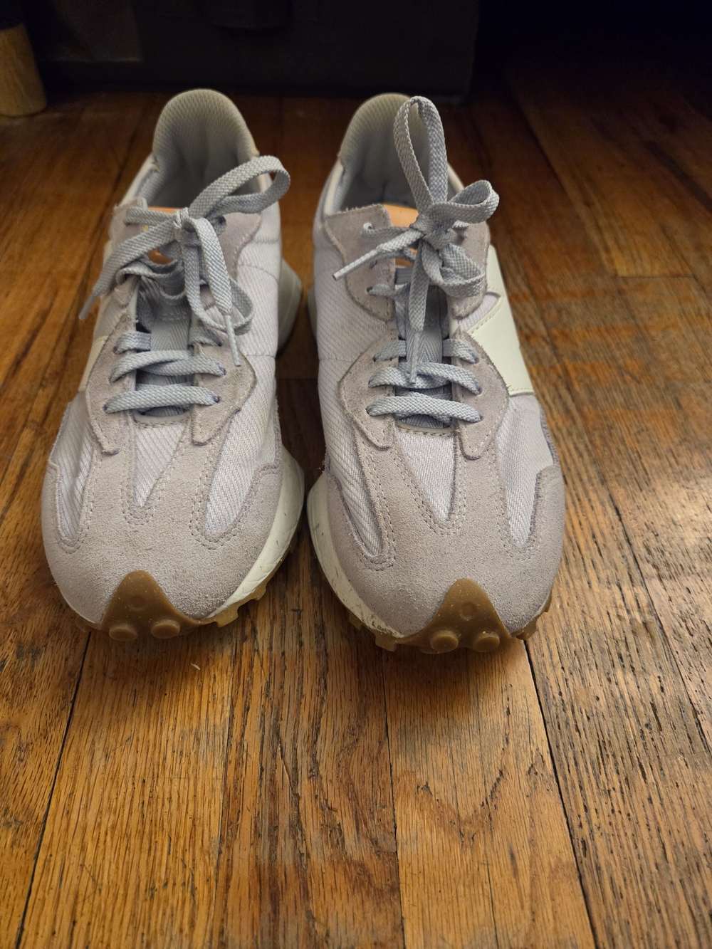 New Balance 327 Neutral Lavender Suede & Mesh Sneakers